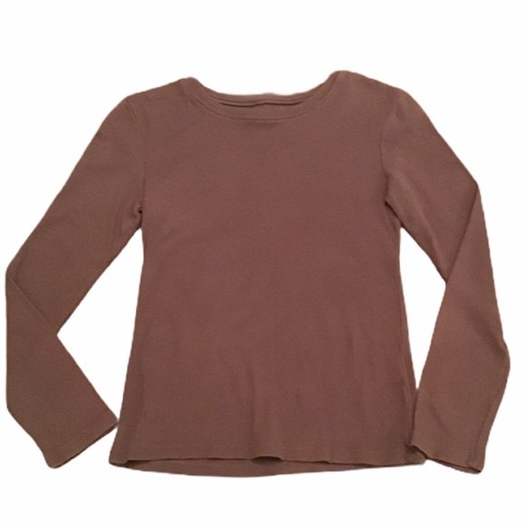Nordstrom Ivy & Moon Long Sleeve Top Brown Size 10/12